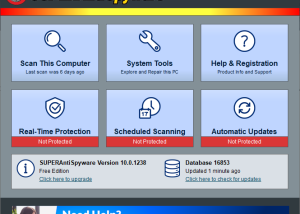 SUPERAntiSpyware Free Edition screenshot